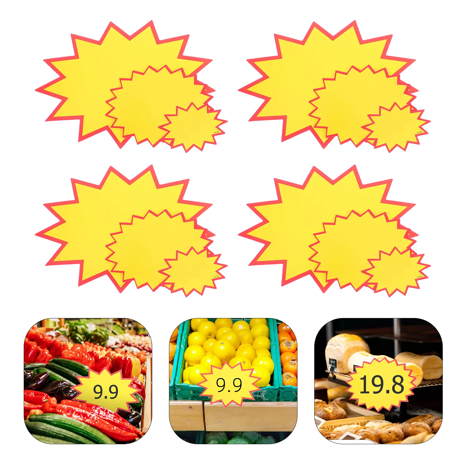 

300Pcs Reusable Blank Price Tags Writable Labels for Retail Store Supermarket Pricing Updates Sale Sign Display