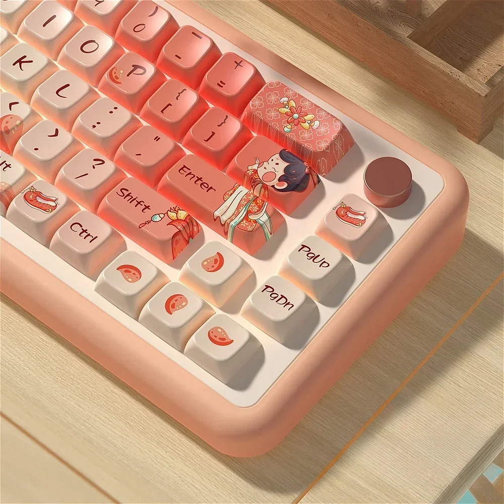 MDA Cartoon personalizado Keycap Set, PBT grande Set, criativo para MX Switch, 60, 84, 90, 104, 108, jogos teclados mecânicos