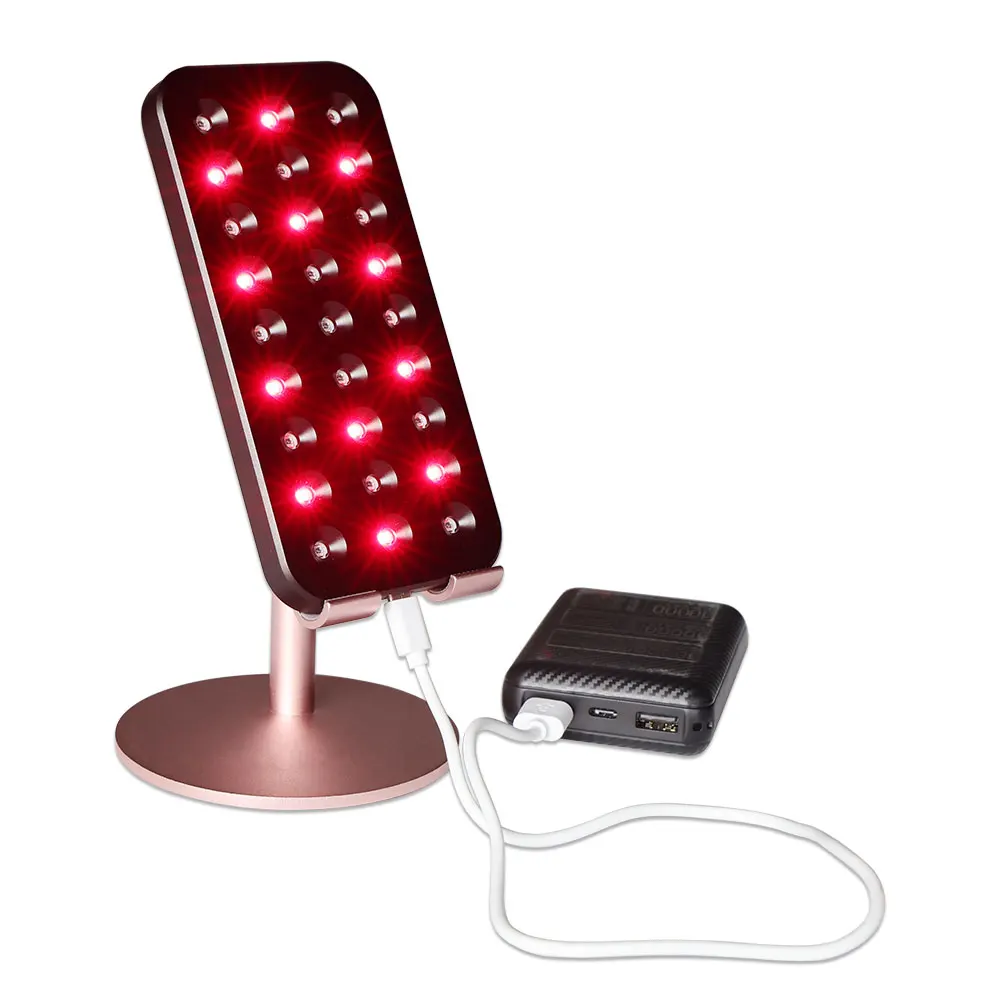 

Newest Mini Portable Type-C 660nm 850nm Red Nir Infrared LED Light Therapy Panel With Timer