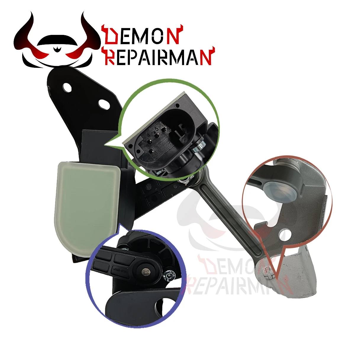 4E0616572E New Headlight Level Sensor Air Suspension Compatible with Audi A8 2.0L 2.5L 4.0L 4.2L VW Phaeton 3.0L 4E0 616 572 D