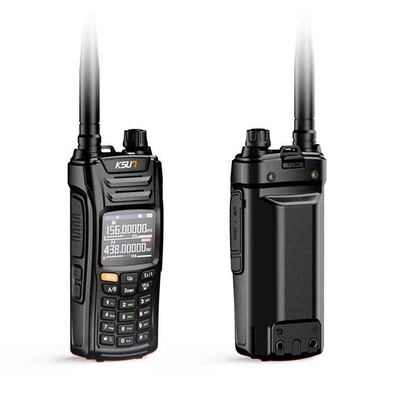 10W Power NOAA Weather Forecast FM Transceiver GPS Ham Two Way Radio Wireless Intercom Long Range Walkie Talkie KSUN UV85D