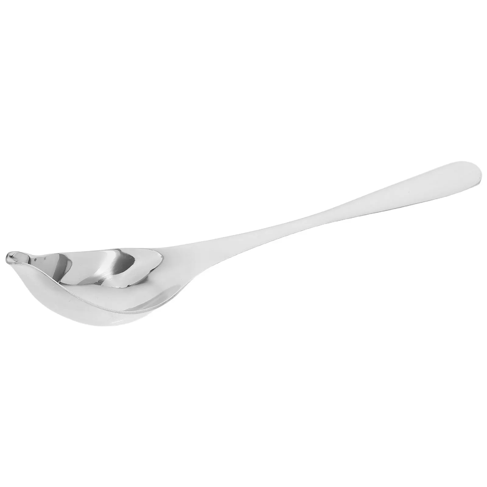 Saucier Spoon Stainless Steel Precision Tapered Spout Culinary Sauce Drawing Decorating Spoon Ideal for Cake Dessert Plate