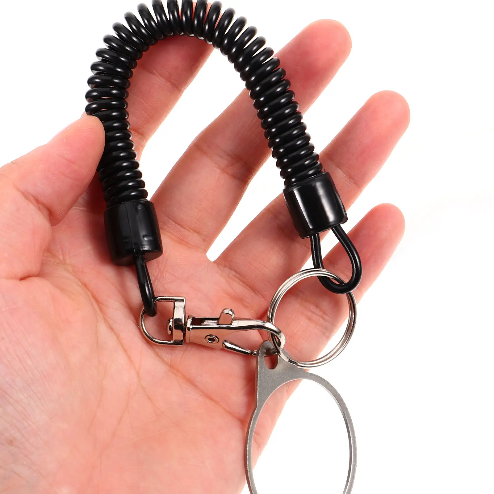 Metal Detector Anti Loss Chain Buckle Adjustable Durable Plastic Security Clasp Accessory