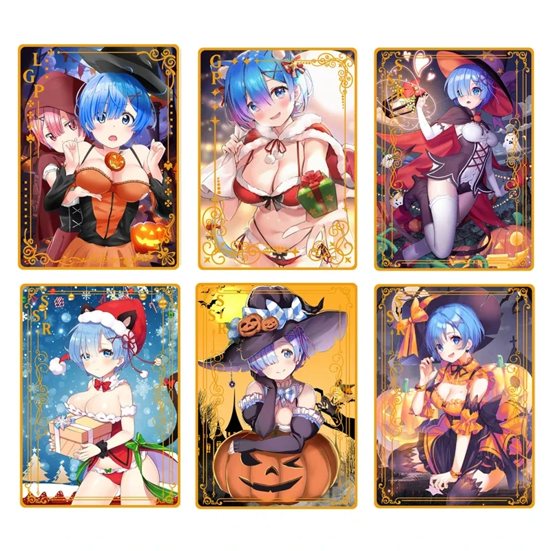 Goddess Story Metal Card All Anime Sexy Swimwear Girl Collection Card Remm Hatsune Miku Nezuko Christmas and Halloween gifts