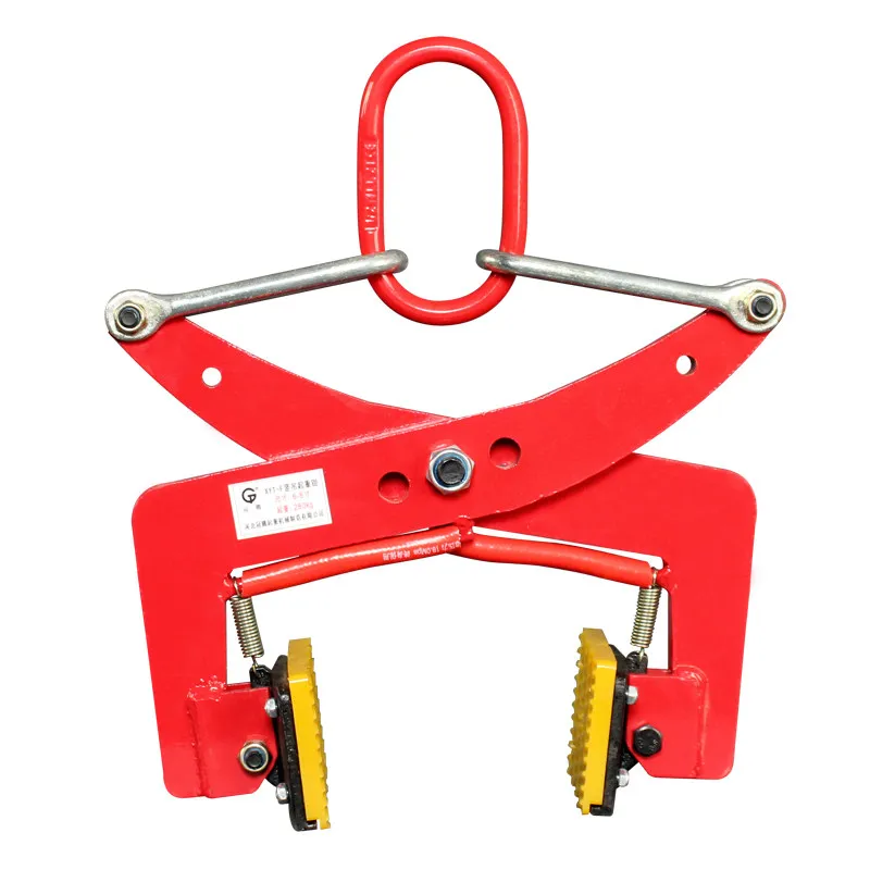 Heavy-duty Stone Lifting Clamp with Rubber-Lined Jaws for Curb Stones Marble Stone Lifter Anti-slip Rubber