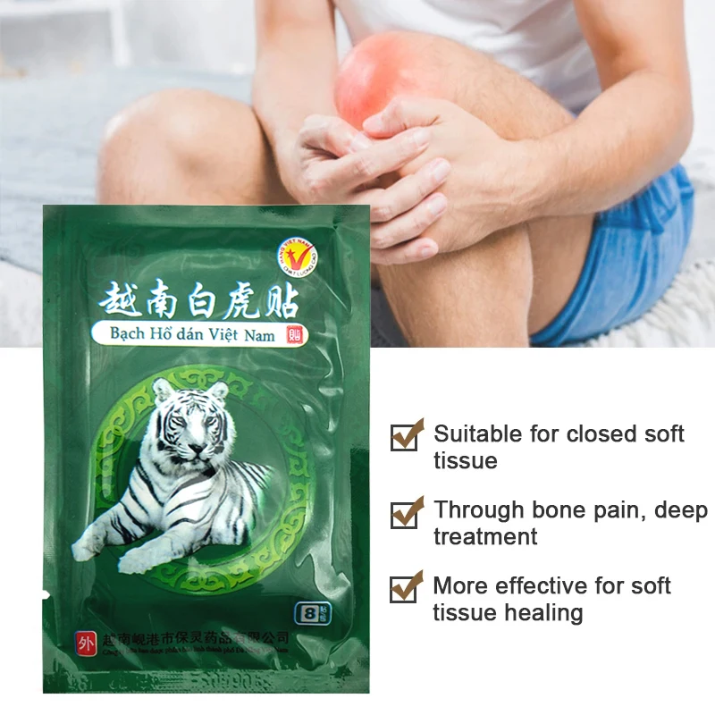 8/24/40/80PCS Tiger Balm Pain Relief Patch Muscle Wrist Joint Bruises Lumbar Stress Body Relaxation Medical Plaster Health Care