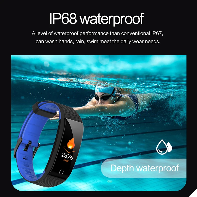 MIGOUFIT CB501H Smart Watch Band Heart Rate Monitor Smartwatch IP68 Waterproof Fitness Tracker Sports Bracelet For Men Women