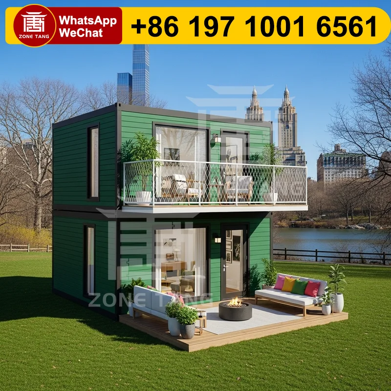 

Global Shipping Prefabricated Guard House Thermal Insulation Flat Pack Home Bungalow Home Modular Homes Ecological Solar Ready