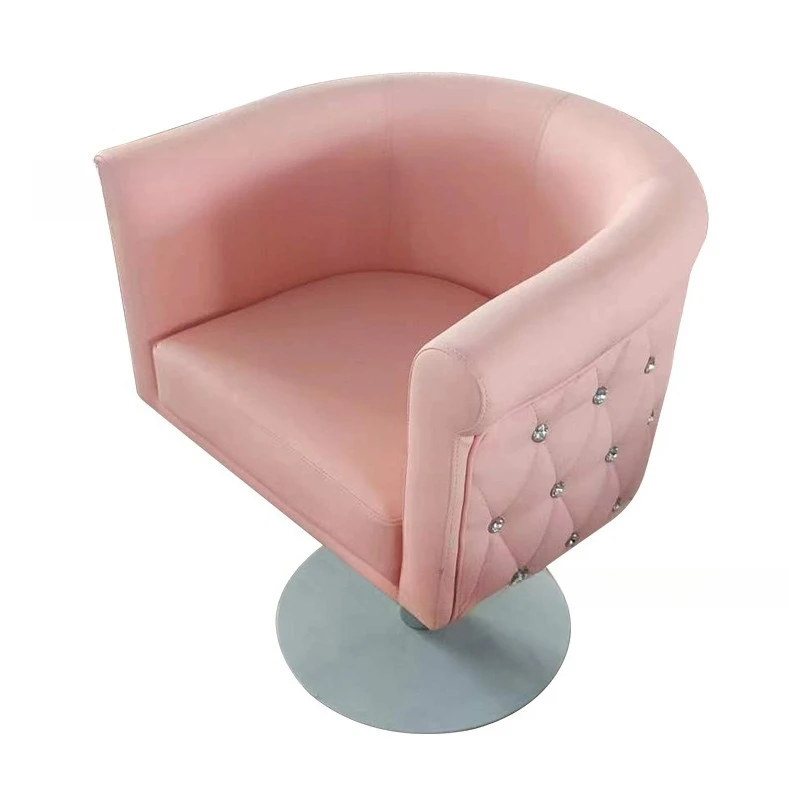 Foreign trade hairdressing chair barber shop special with diamond pull buckle haircut chair rotating lift perm and dyeing chair