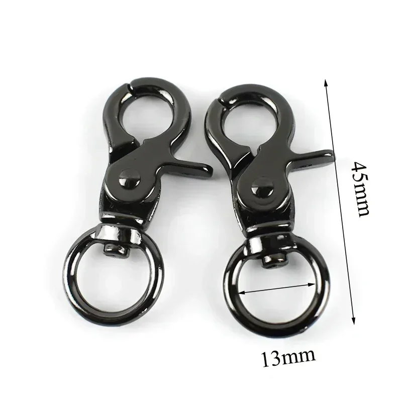 10/20Pcs Metall Hummer Schwenk Schnallen Karabiner Haken Trigger Verschluss O Ring Tasche Strap Gürtel Handtasche Aufhänger DIY Nähen Zubehör