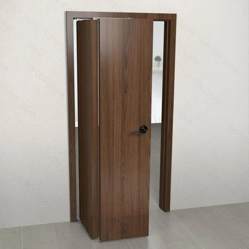 90-Degree Folding Door Hardware Set Stainless Steel Hinges Trackless Sliding System for Bedroom Wooden Doors
