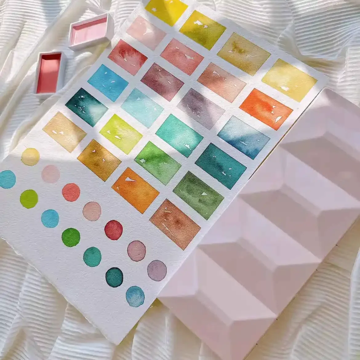 Japan Kuretake GANSAI TAMBI Aquarellfarben-Set, nuancierte Farben, professionelle Qualität, für Künstler, Anfänger, Kinder, ungiftig – Detail 2