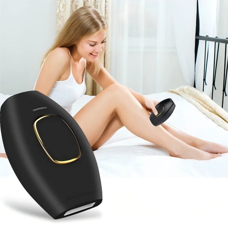 Portable multi-functional IPL laser hair removal machine, a painless home handheld device, is used for body hair removal