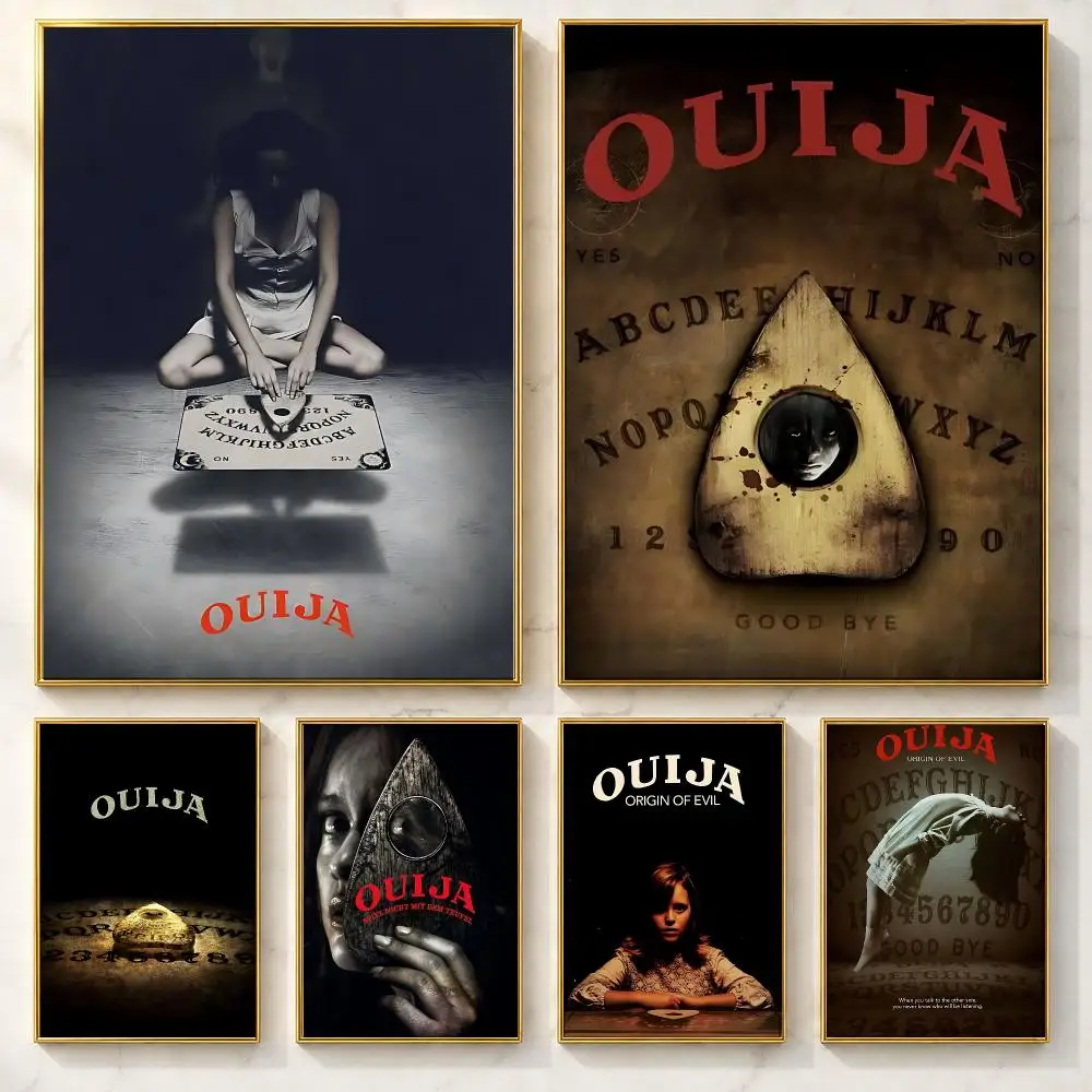 Affiche de film O-OuijaS anti-bruit, affiche artistique autocollante, peinture décorative, art mural, papier Kraft blanc, décoration de la maison