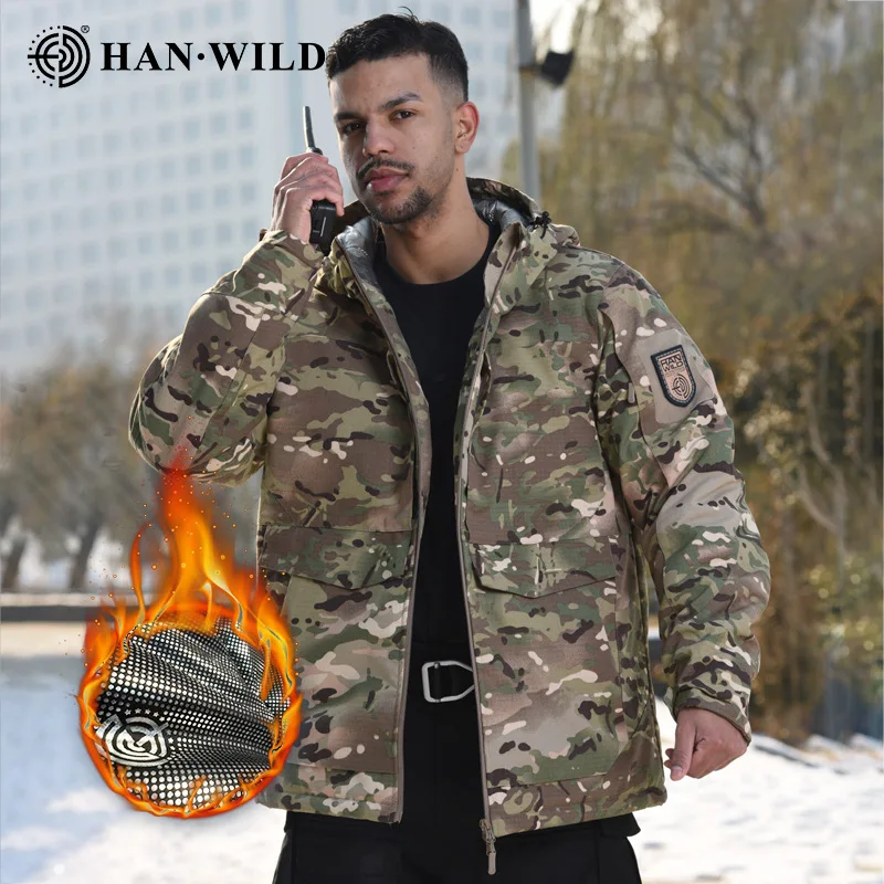 

Тактическая хлопковая куртка с теплоотделением, зимняя уличная камуфляжная теплая куртка-тренч, хлопковая куртка в стиле милитари, боевое поле, куртка