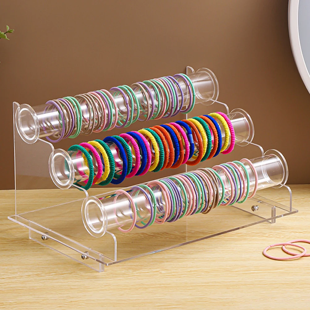 

3 Tier Display Rack for Bracelet Watch ganizer St Hair Tie Holder Acrylic Bracelet Watch Rack Storage Home Use