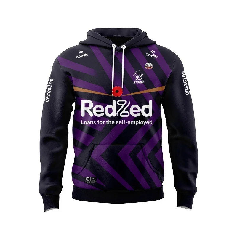 Hoodie Melbourne Storm 2024 O'Neills Men's Aboriginal Jersey (Custom name and number )