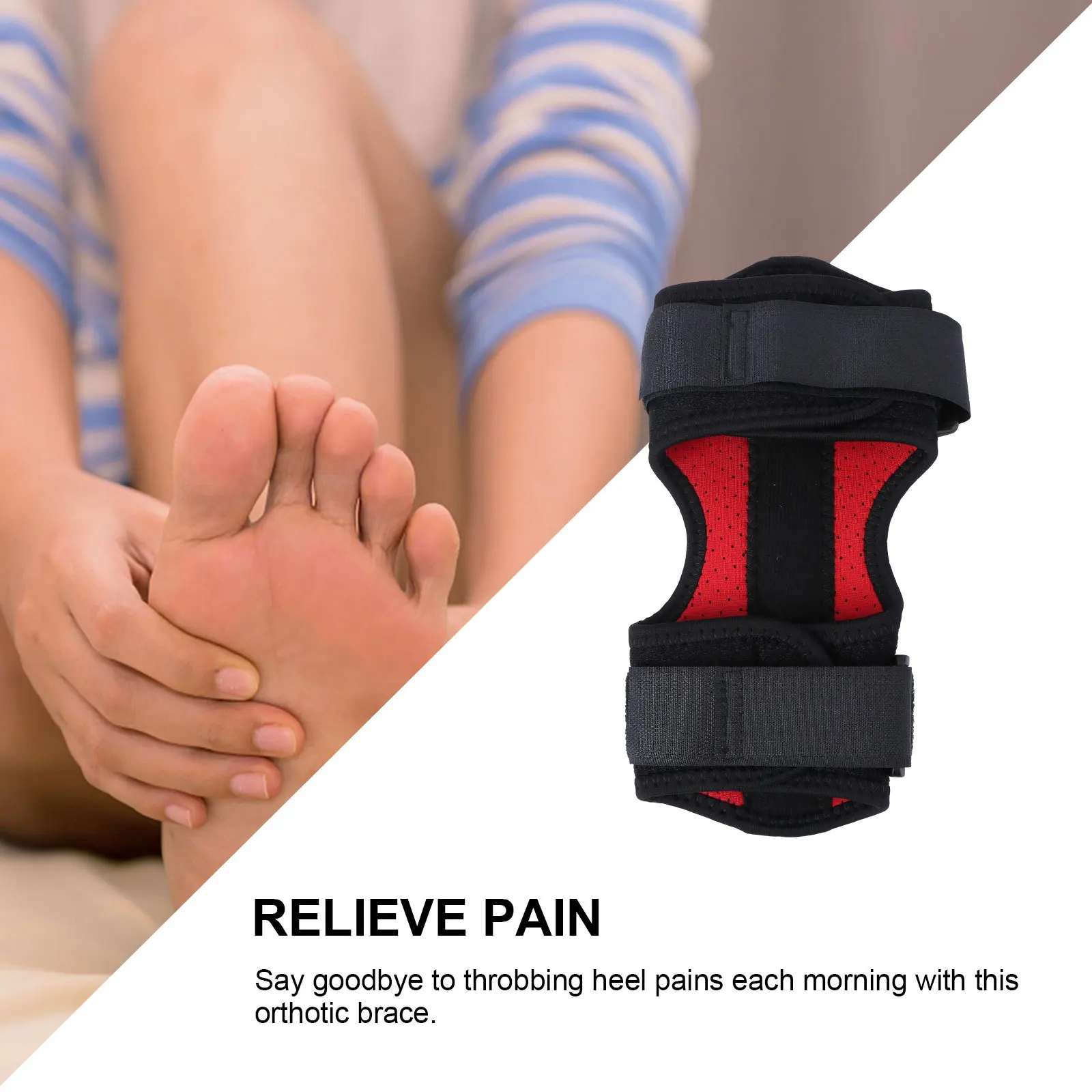 

Foot Drop Appliance Plantar Support Night Splint for Pain Relief and Swelling Reduction Orthotic Brace for Men Women Average
