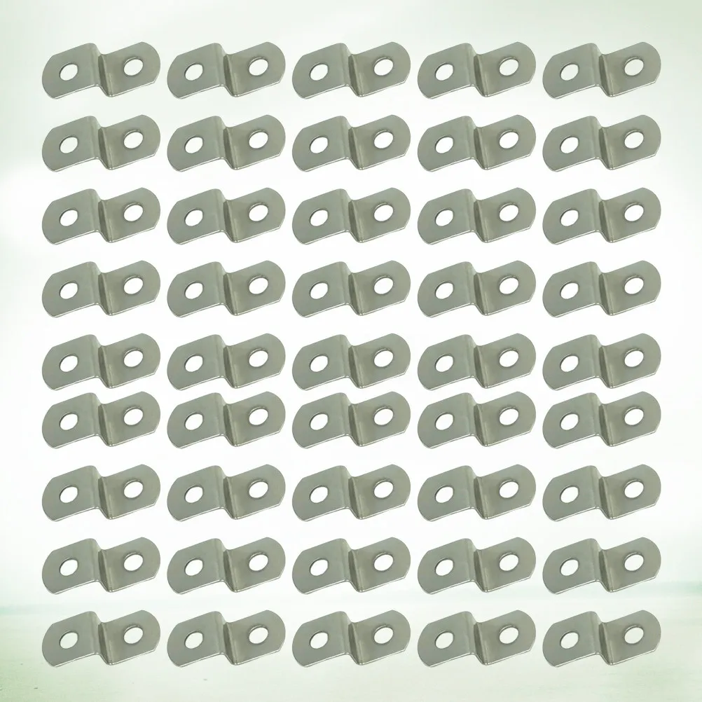 200Pcs Metal Corner Brackets Picture Frame Backsheet Connectors Small Nails No Wall Damage for Home Office Exhibition Decor