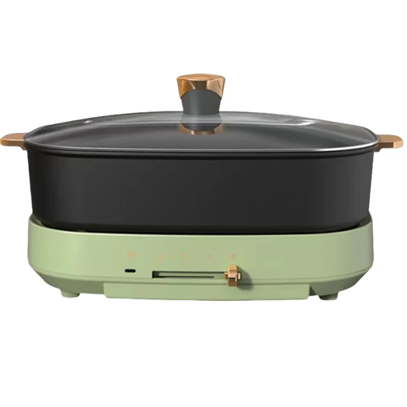 Shabu Roast One Pot Multi-functional Household Electric Barbecue Pot Dual-purpose Non-stick Barbecue Electromechanical Hot