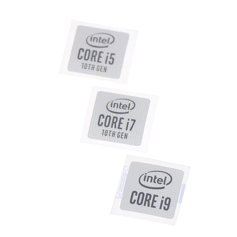 100% Brand New  5pcs 10th Generation Core I5 I7 I9 DIY Sticker Label Notebook Decoration