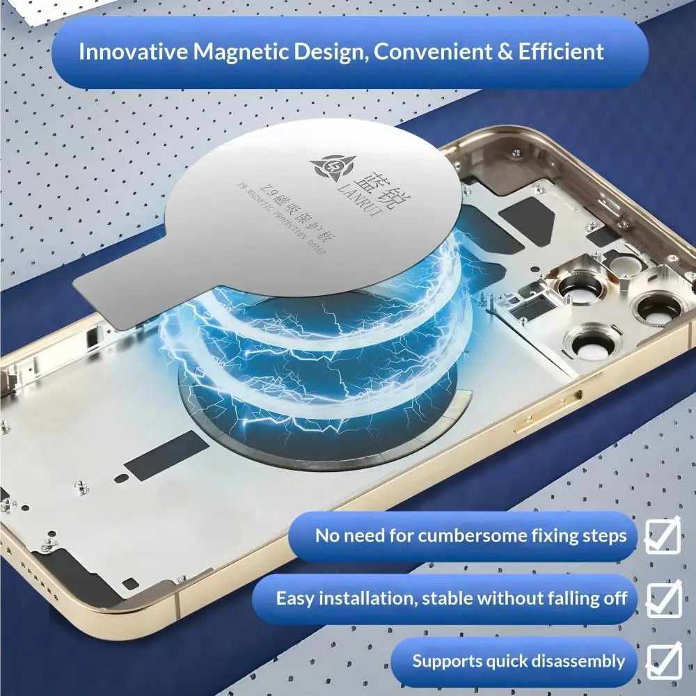 Magnetic Protection Plate for Smartphone Repair - Prevent Magnet Fall-Off, Glass/Frame/Back Cover Replacement Tool