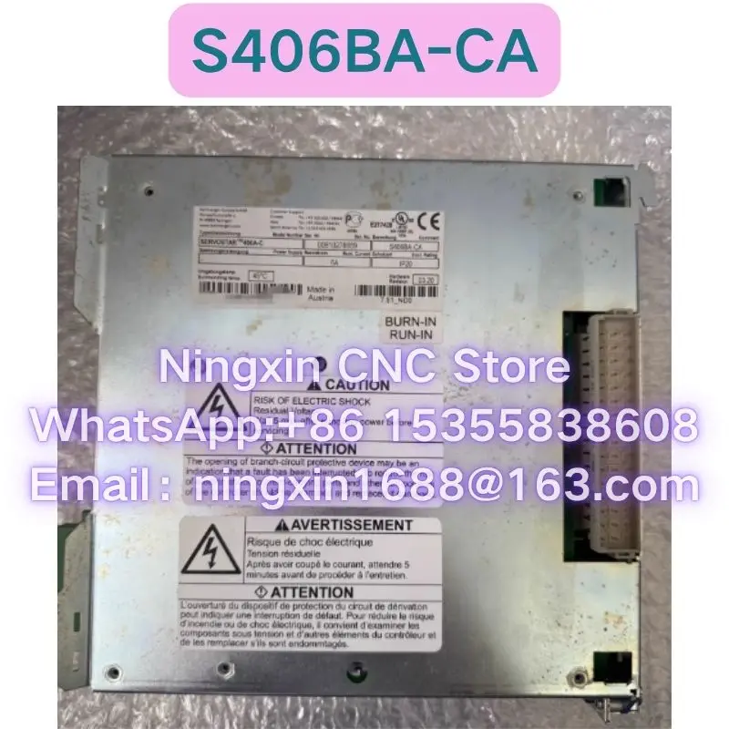 Second-hand 406A-C S406BA-CA servo drive Functional test OK Fast delivery