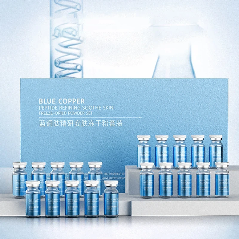 

Набор лиофилизированного порошка с пептидом синей меди: нежное укрепление и лифтинг кожи, олигопептид успокаивает, восстанавливает и оживляет кожу. Корейская косметика.