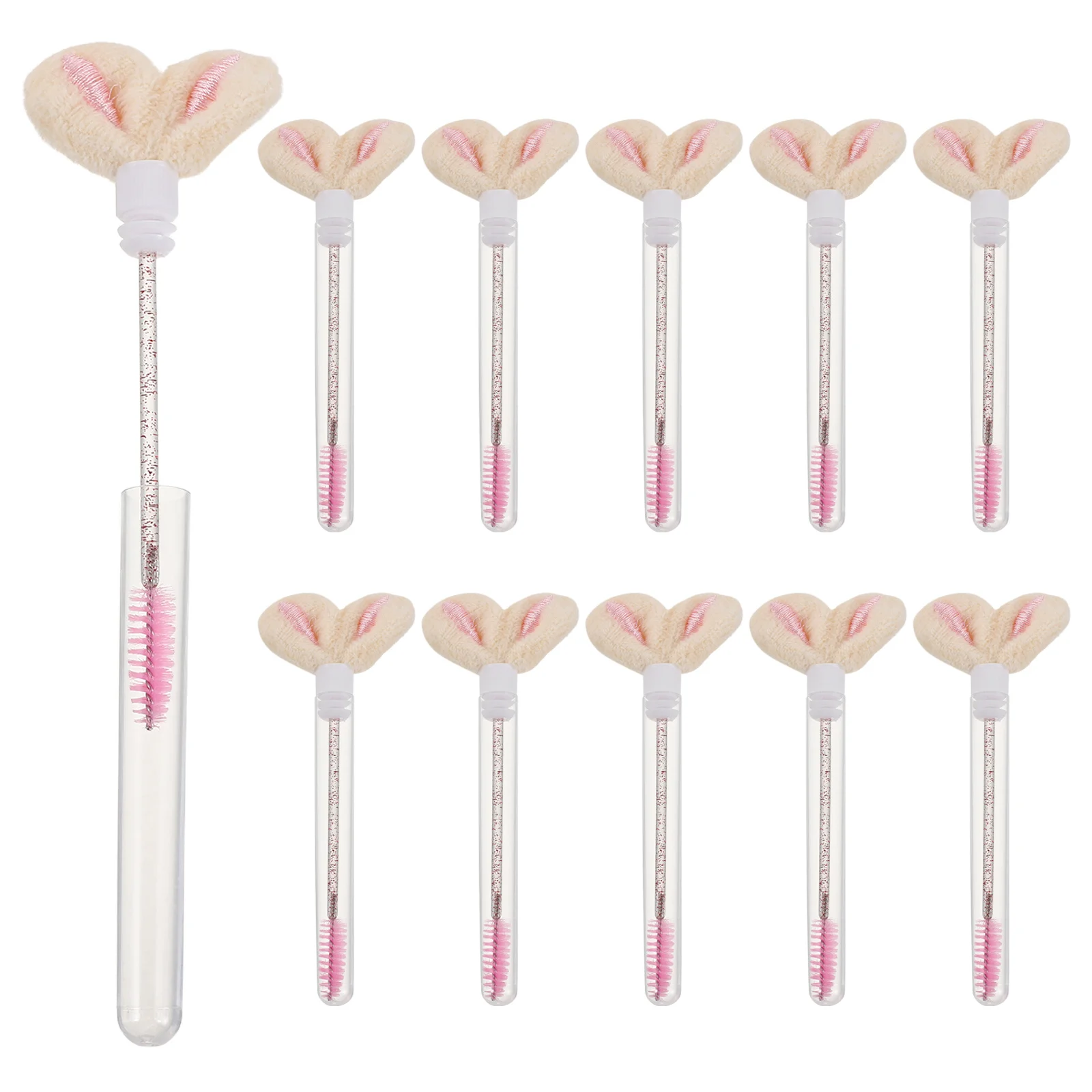 20 pçs descartáveis escova de cílios varinhas cristal spoolie ferramentas para extensões de chicote sobrancelha aliciamento aplicadores de maquiagem