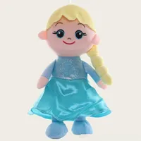 25cm Disney Frozen Anna Elsa Dolls Snow Queen Princess Anna Elsa Kristoff Sven Olaf Doll Soft Stuffed Plush Toys Birthday Gift