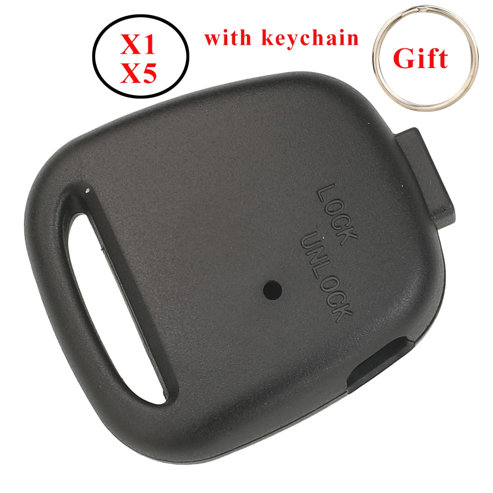 jingyuqin X1 X5 1 Side Button Remote Car Key Shell For Toyota Carina Estima Harrier Previa Corolla Celica Replacement Housing