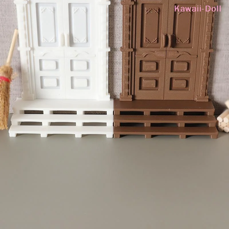 1 Stück Miniatur-Treppenmodell für Puppenhaus, DIY Mikro-Landschaft Außentreppen-Dekoration, Möbelzubehör