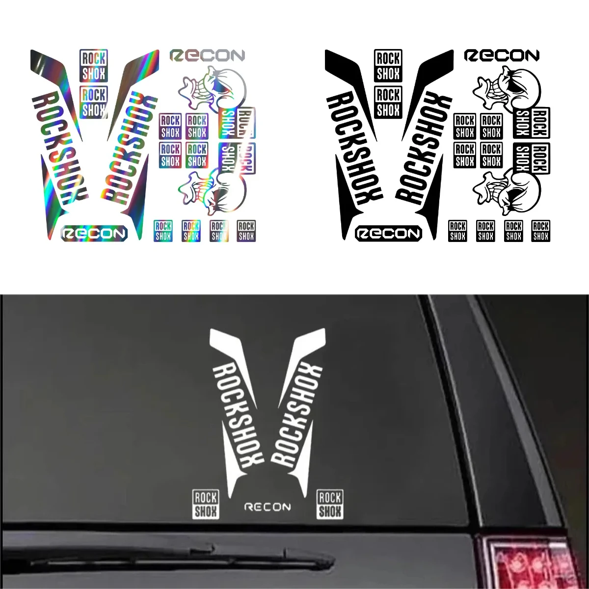 2 шт., водонепроницаемые наклейки для горного велосипеда, виниловые наклейки-красная вилка MTB, устойчивая к царапинам