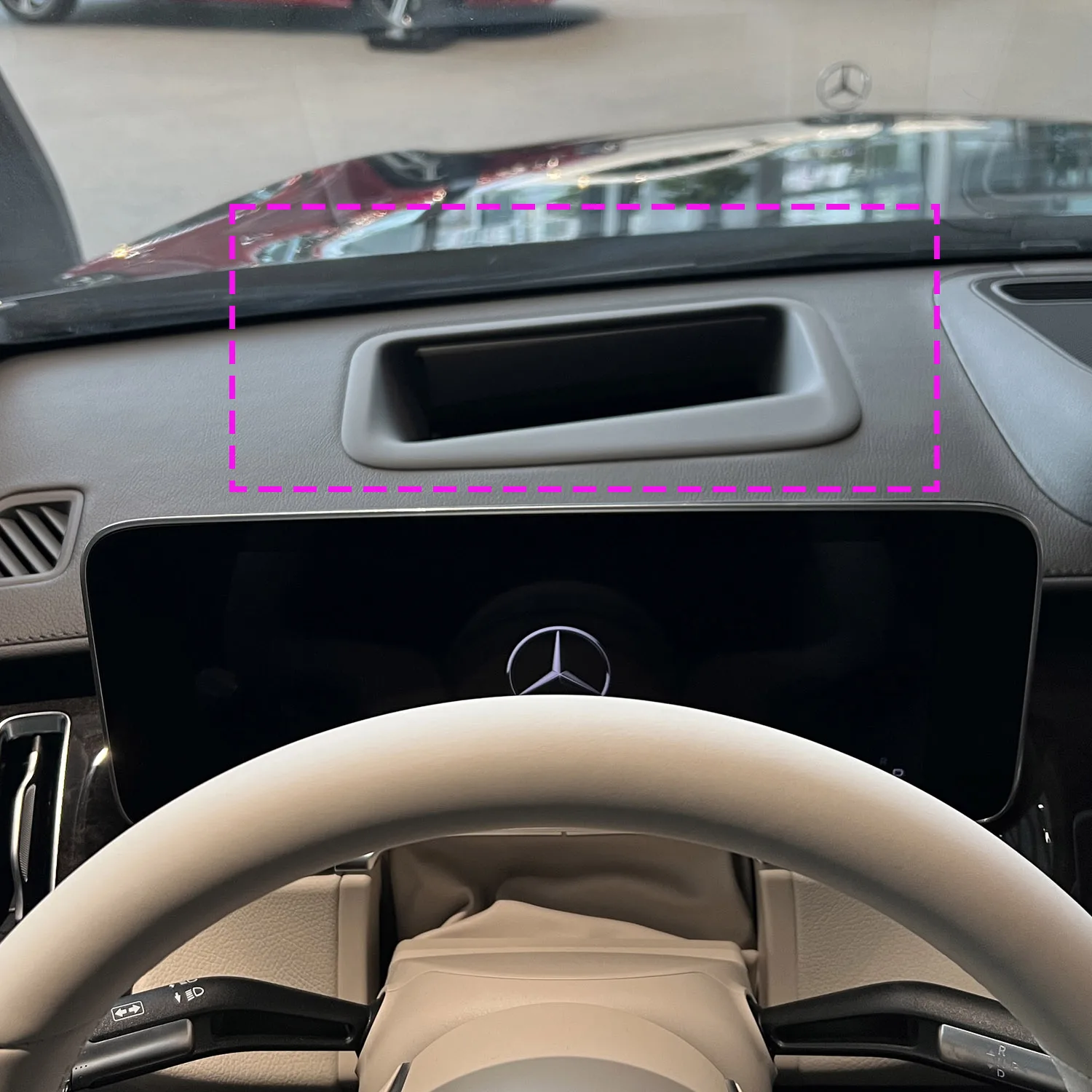 Car Phone Holder For Mercedes-Benz S Class W223 2021 2022 2023 2024 Screen Panel Fixed Base Wireless Charging Phone Holder Car
