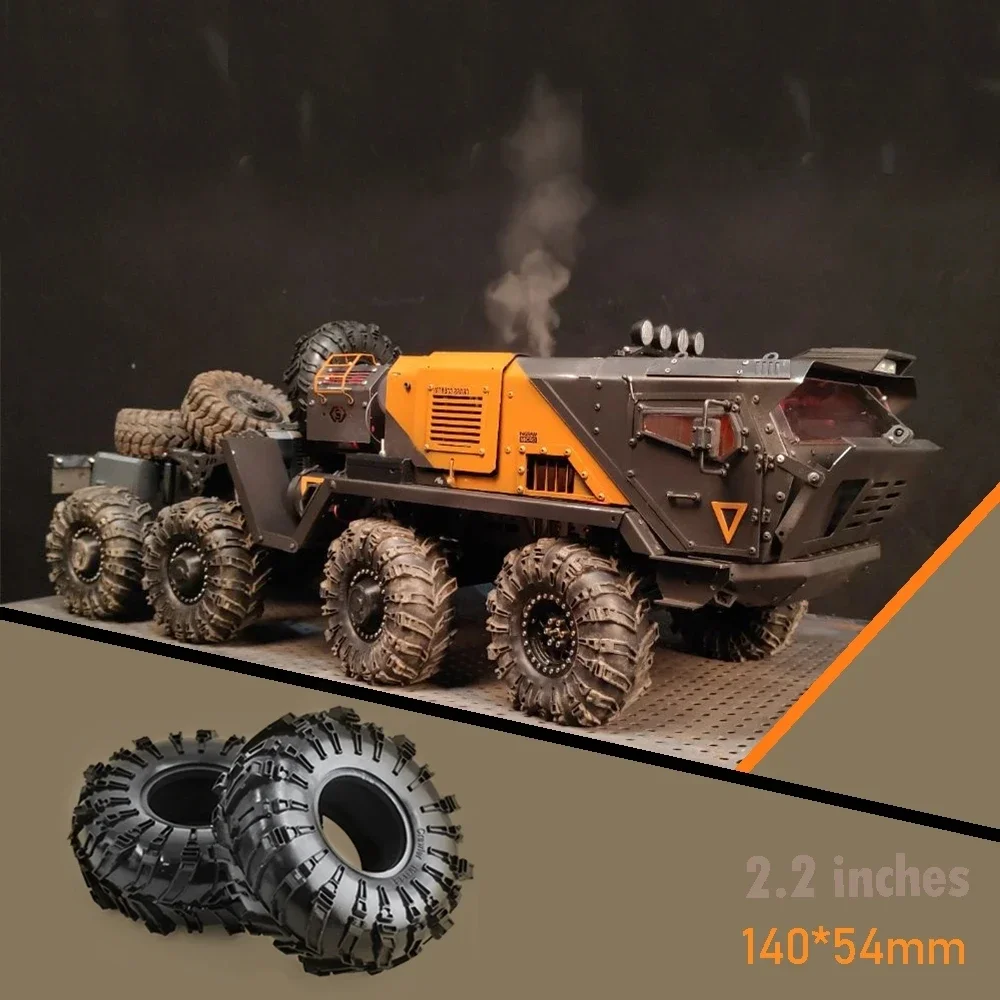 Chanmoo 2.2in pneumatici in gomma Super grandi 140mm pneumatico ruota per 1/10 RC Buggy Crawler Car Traxxas TRX4 Axial SCX10 90046 Capra RBX10