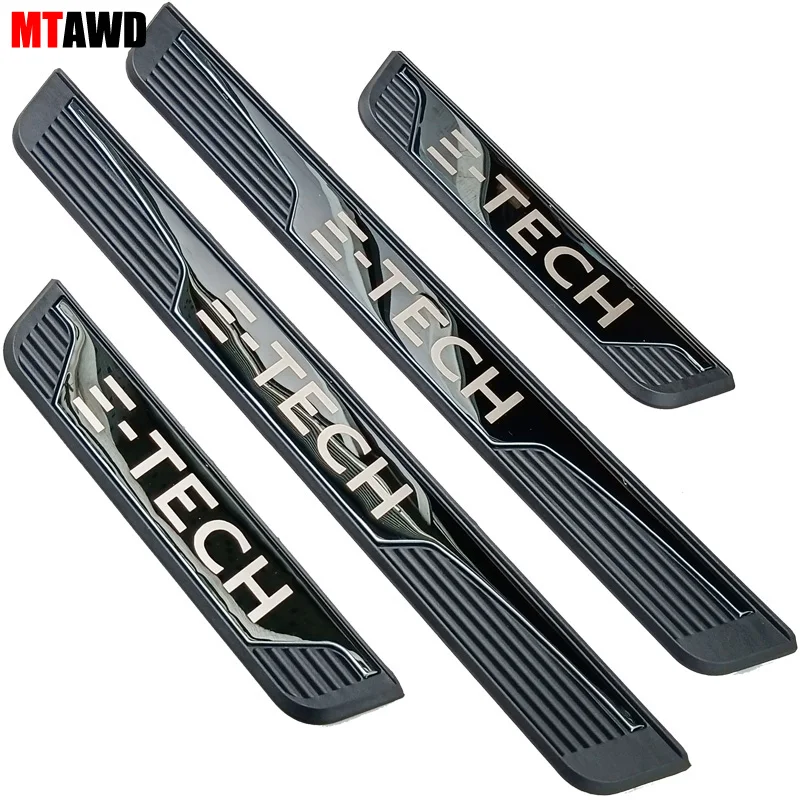 For Renault CAPTUR KAPTUR MEGANE CLIO E-TECH 2022-2024 Stainless Car Door Sill Scuff Plate Guard Pedal Protector Cover Styling