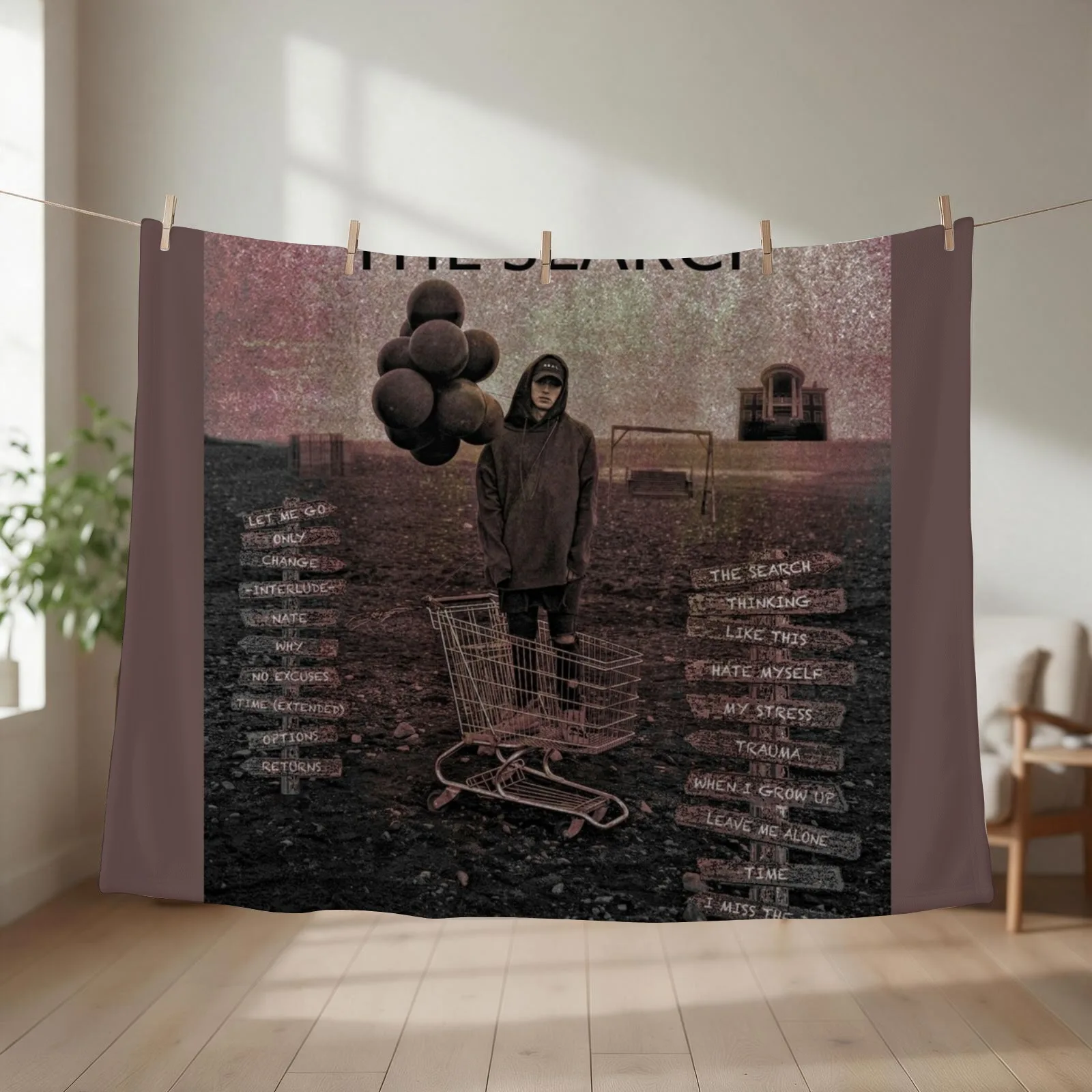 NF - The Search Throw Blanket Soft Plush Plaid Comforter Extra Large Throw Blankets For Sofas Blankets