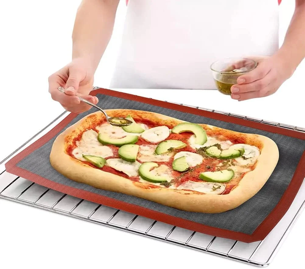 Silicone Baking Mat Non-Stick Heat Resistant Kitchen Mat for Kneading Dough Pizza Cake Pastry for Baking Grilling Cooking