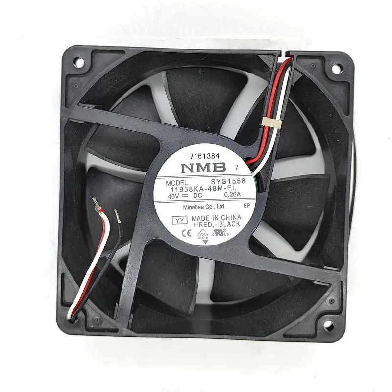New Original Cooling Fan 11938KA-48M-FL DC48V 0.26A 3Lines 12cm