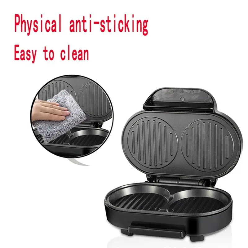ABWZ-Hamburger Maker  Multifunction Double Round Burger Press Patty Maker   For Egg Stuffed Burgers Beef Burger  EU Plug