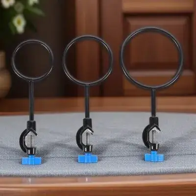 3Pcs Laboratory Set High-Quality Iron Retort Ring Corrosion Resistant Sturdy for Lab Bench Factory Use Support view 6
