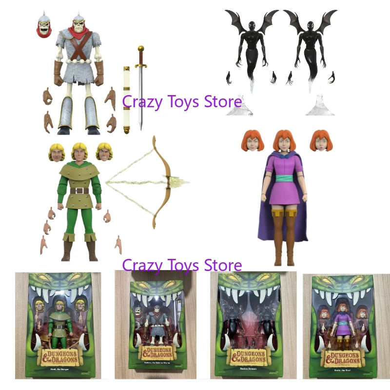 

In Stock Super7 Dungeons & Dragons Ultimate Action Figures Hank Ranger Sheila Thief Shadow Demon 2-Pack Figure Collection