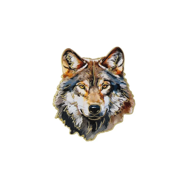 Creative Wolf Head Vintage Brooch Casual Commute Cartoon Lapel Metal Badge Pin DIY Clothing Accessory For Unisex Jewelry Gift