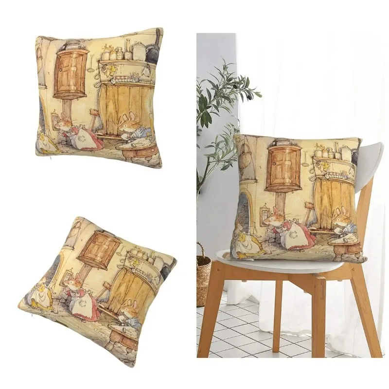 Brambly Hedge - Hawthorn Square Pillowcase Cushion Cover Creative Zipper Home Decorative Throw Pillow Case Sofa Living Room