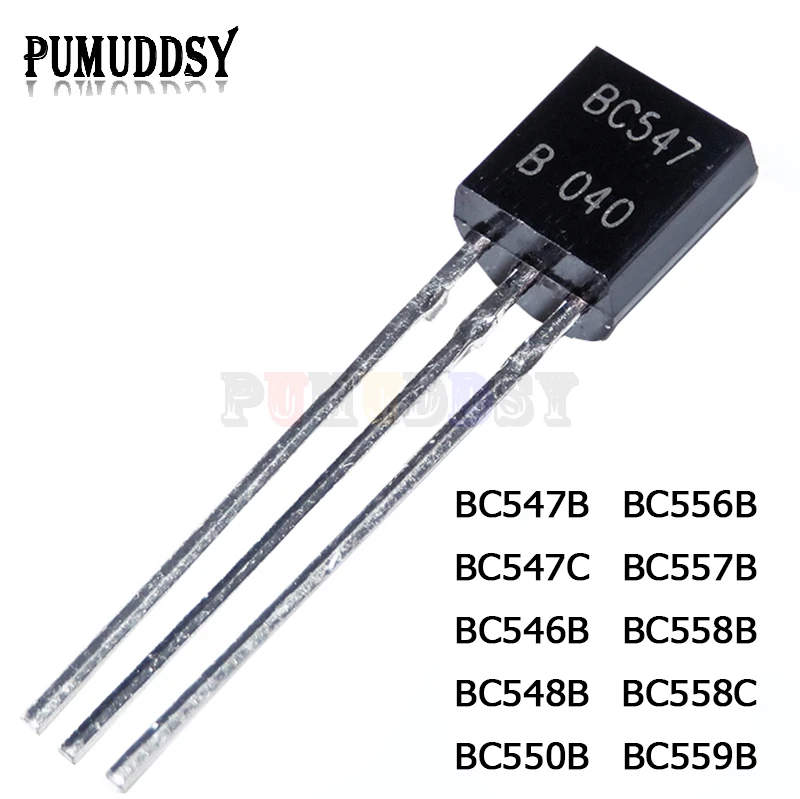 50 sztuk BC547B BC547C BC546B BC548B BC550B BC556B BC557B BC558B BC558C BC559B TO92 tranzystor triodowy