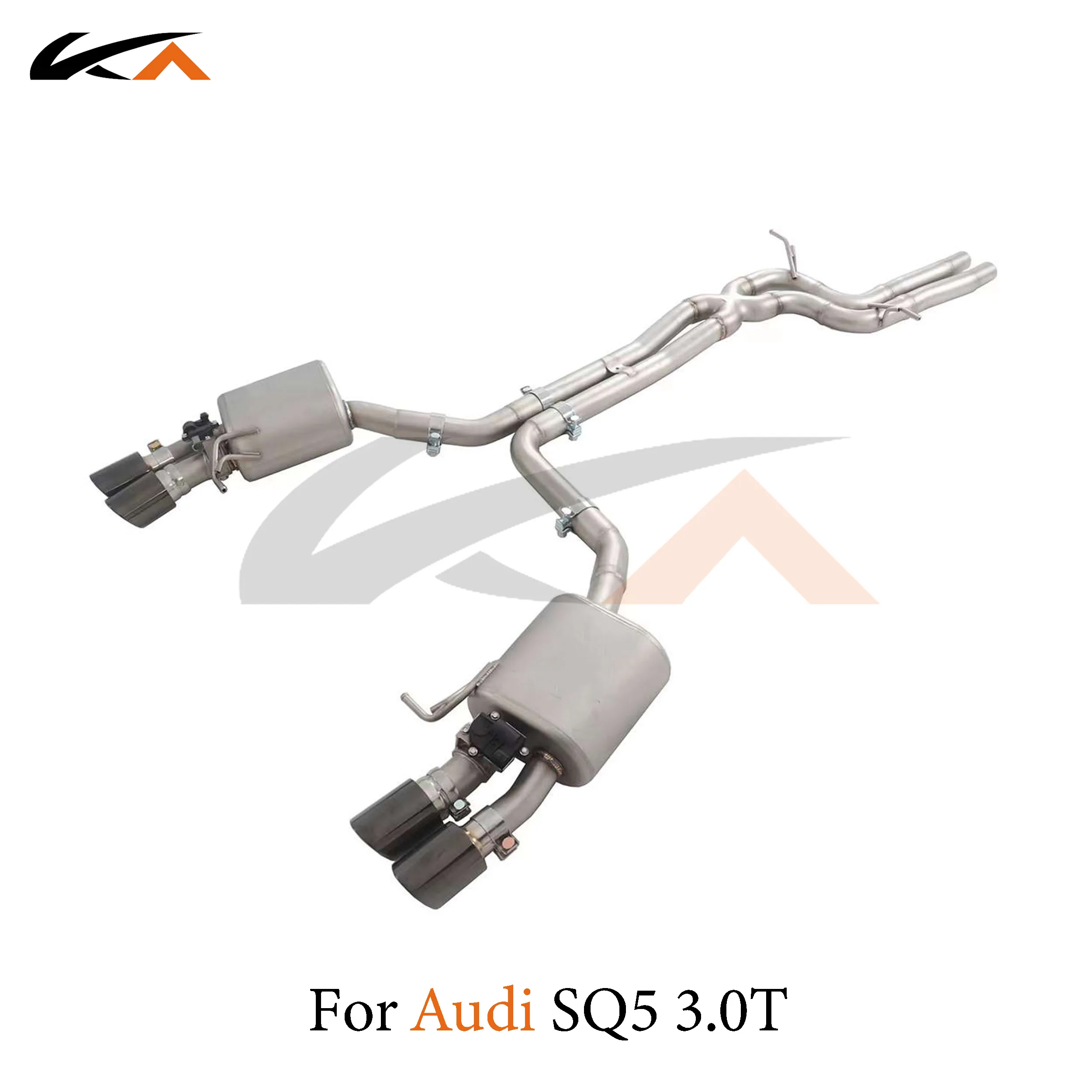 KA Tuning exhaust system parts stainless catback for Audi SQ5 3.0T rear section performance muffler valve