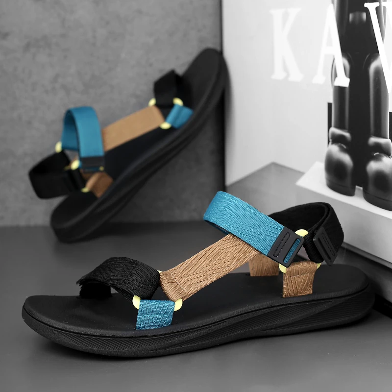 

Summer Men Sandals Casual Slippers Trekking Beach Classic Climbing Outdoor Breathable Roman Fashion Hiking Comfortable Fishing