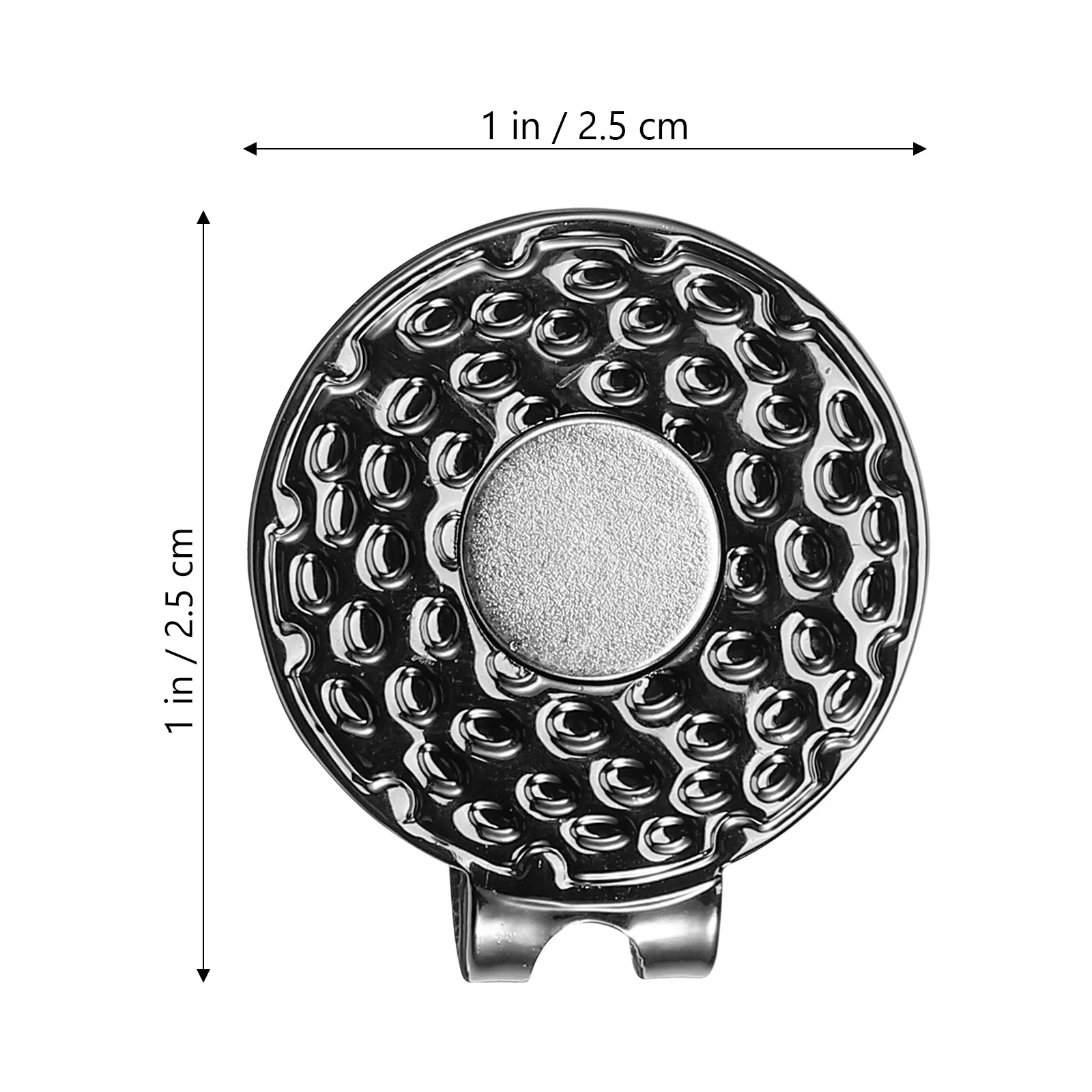 

2Pcs Golf Hat Clip Ball Markers Durable Zinc Alloy Portable Golf Accessories for Training and Gifts Golfs Marker Hat Clip