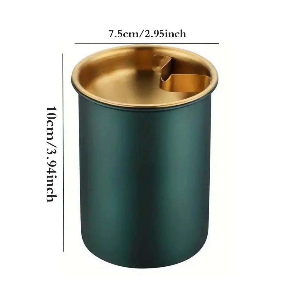 Mom Printing Cigar Creative Round Ashtray Portable Garbage Ash Tray Desktop Home Decoration Smoking Office Accessories Ashtrays
