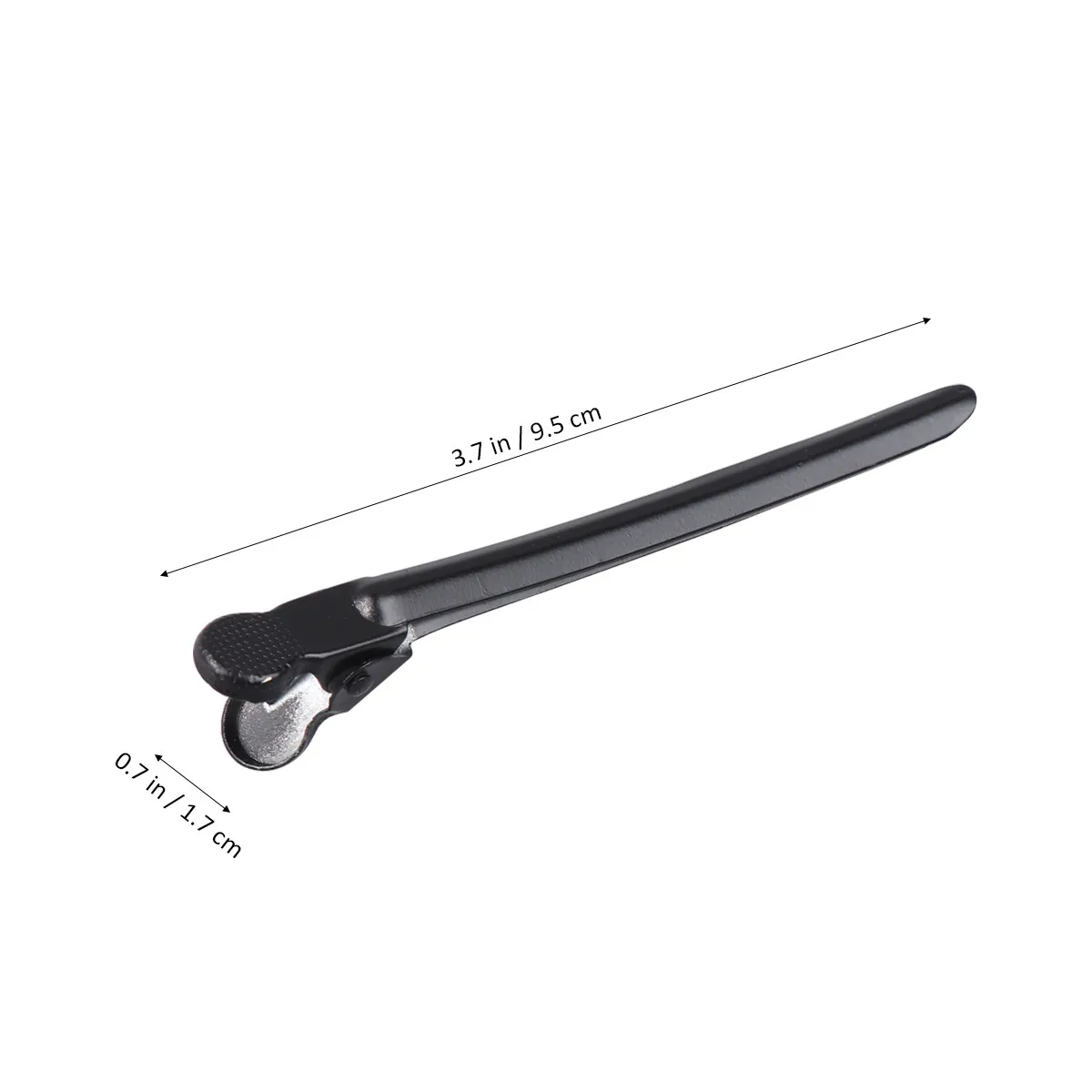 12Pcs Wavy Hair Positioning Clips Metal Bottom Strong Grip for Long Thick Hair Hairdressing Styling Blow Drying Salon Tool